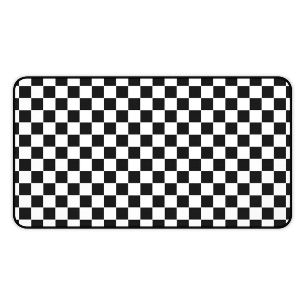 Desk Mat Checkered Black White Plaid Mat for Desk Large Mouse Pad Desk Accessories Large Desk Mat Pad, 3 Sizes