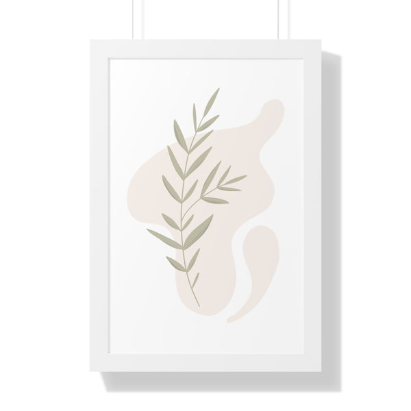Modern Plant B Framed Vertical Poster