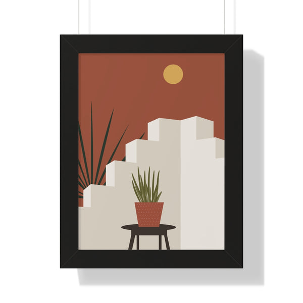 Modern Midwest Framed Vertical Poster