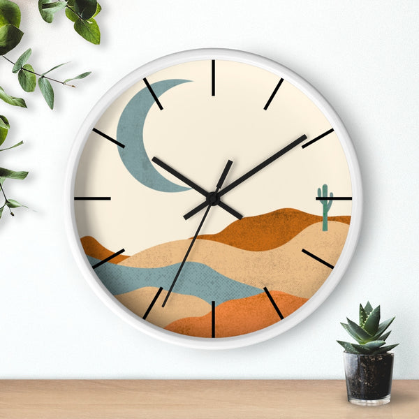 Wall Clock, Clocks, Desert, Organic Theme, Wooden Clock, Time, Wall Decor, Midwest, Wood, Plexiglass, Decor, Home Decor, Gifts - Dakoda Goods & Co.