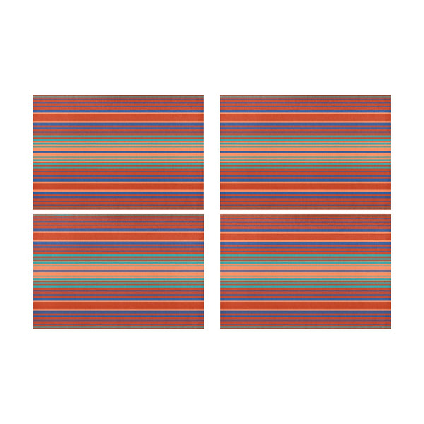 Striped Placemats 12’’ x 18’’ , Set of Four Pieces