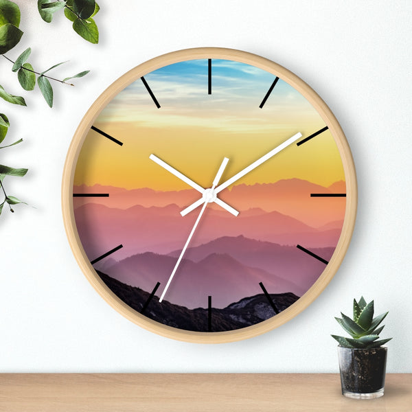 Wall clock | Scenic Wall Clock | Wooden Wall Clocks - Dakoda Goods & Co.