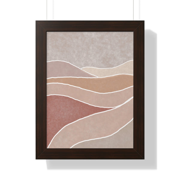 Framed Wall Art Modern Bohemian Landscape B Vertical Poster Wall Art