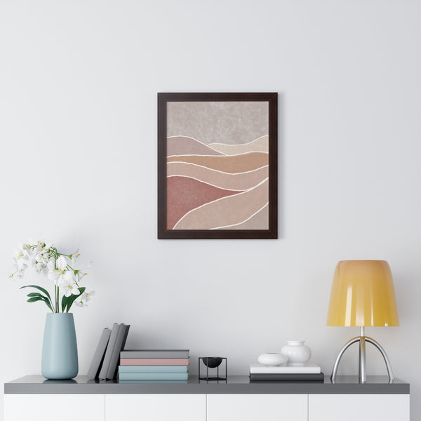 Framed Wall Art Modern Bohemian Landscape B Vertical Poster Wall Art