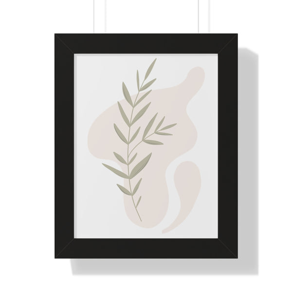 Modern Plant B Framed Vertical Poster