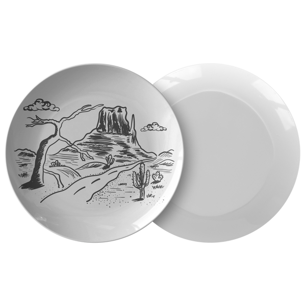 Scenic Desert Plastic Dinner Plate