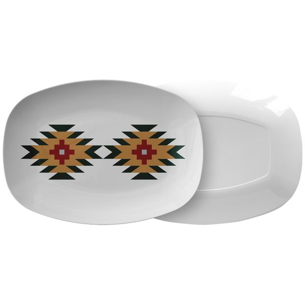 Aztec Motif Serving Platter Plastic - Dakoda Goods & Co.