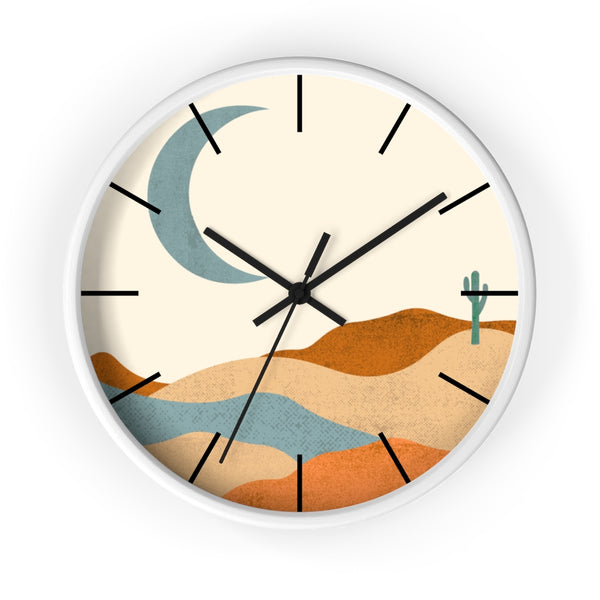 Wall Clock, Clocks, Desert, Organic Theme, Wooden Clock, Time, Wall Decor, Midwest, Wood, Plexiglass, Decor, Home Decor, Gifts - Dakoda Goods & Co.