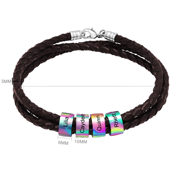 Brown + Colored Beads