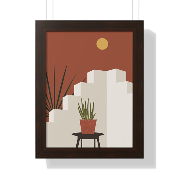 Modern Midwest Framed Vertical Poster