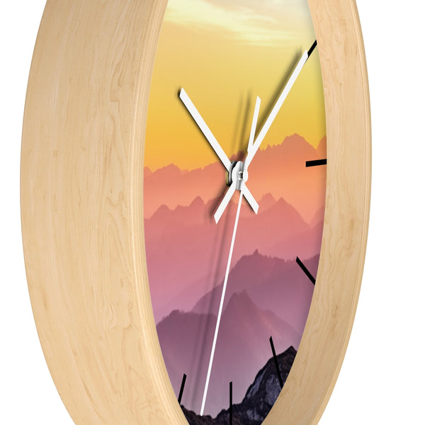 Wall clock | Scenic Wall Clock | Wooden Wall Clocks - Dakoda Goods & Co.