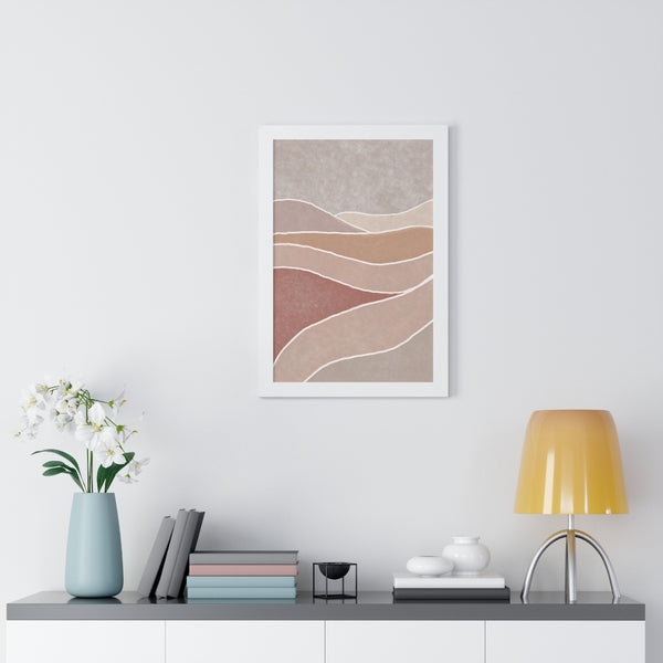 Framed Wall Art Modern Bohemian Landscape B Vertical Poster Wall Art