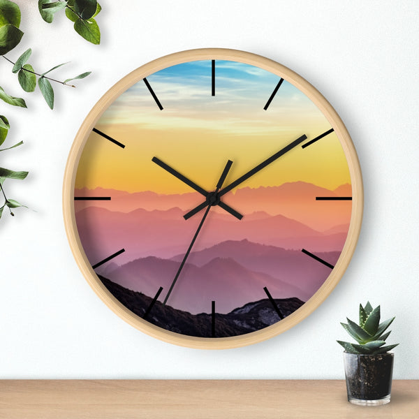 Wall clock | Scenic Wall Clock | Wooden Wall Clocks - Dakoda Goods & Co.