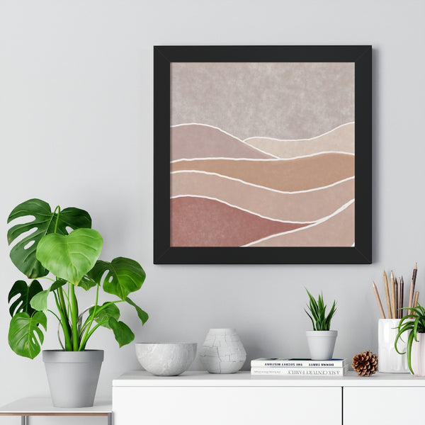 Framed Wall Art Modern Bohemian Landscape B Vertical Poster Wall Art
