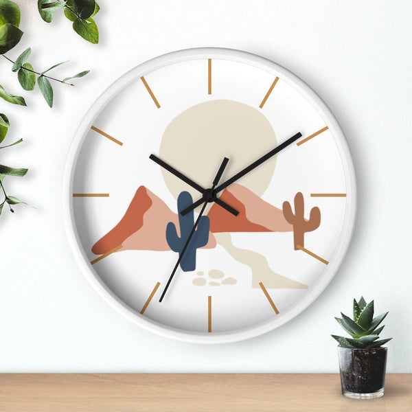 Wall Clock, Clocks, Midwest, Desert Theme, Wooden Clock, Time, Wall Decor - Dakoda Goods & Co.