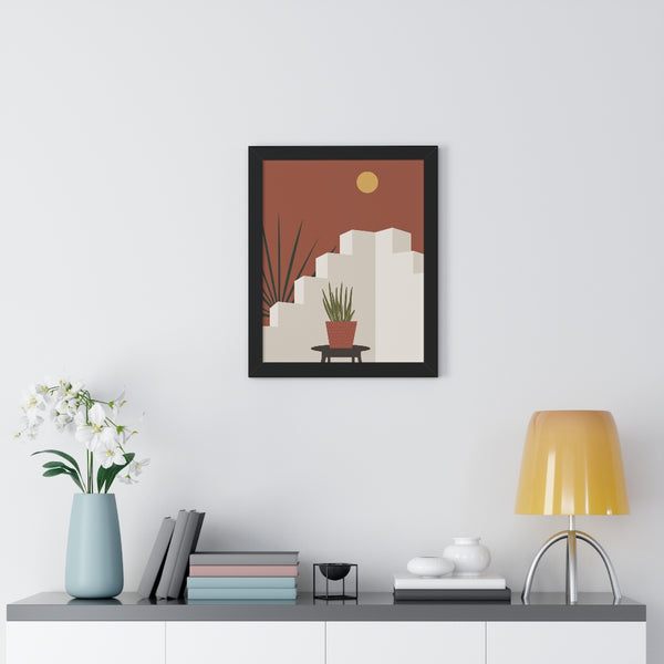 Modern Midwest Framed Vertical Poster