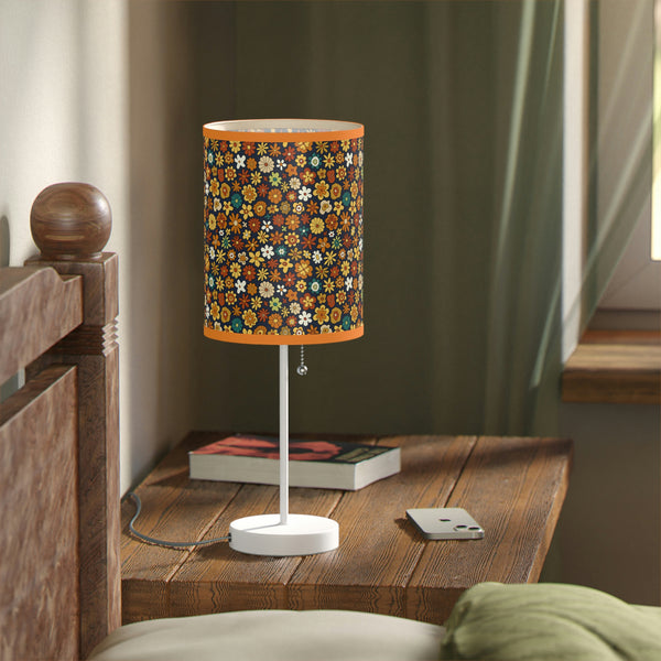 Table Lamp for Living Room Floral Decor Lighting for Bedroom Reading Lamp Home Decor Retro US|CA plug