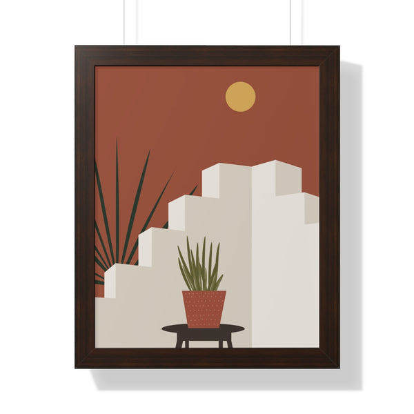 Modern Midwest Framed Vertical Poster