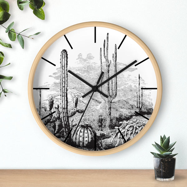 Wall Clock, Clocks, Midwest, Desert Theme, Wooden Clock, Time, Wall Decor - Dakoda Goods & Co.