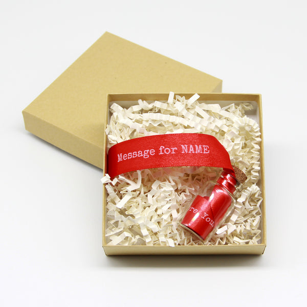 Personalized Message in a Bottle Gift Custom Text Gifts for Birthday, Gifts for Him or Her