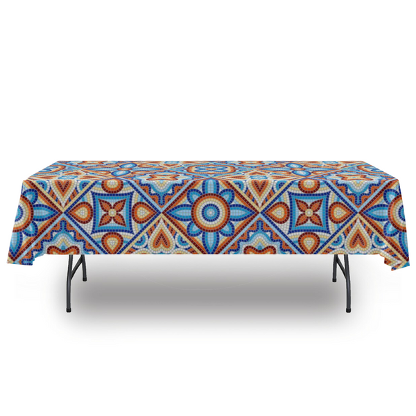 Tablecloth Mural Print Polyester Fade Resistant Table Cloth - Dakoda Goods & Co.