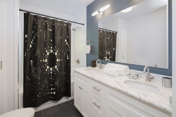 Shower Curtain Celestial Zodiac Bathroom - Dakoda Goods & Co.