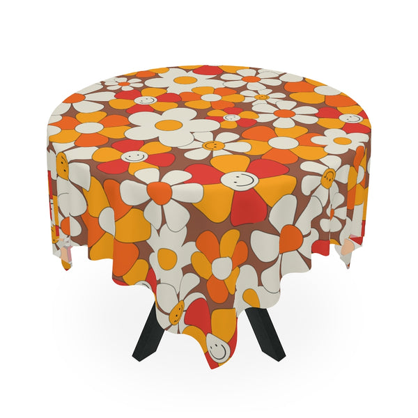 Groovy Floral Tablecloth