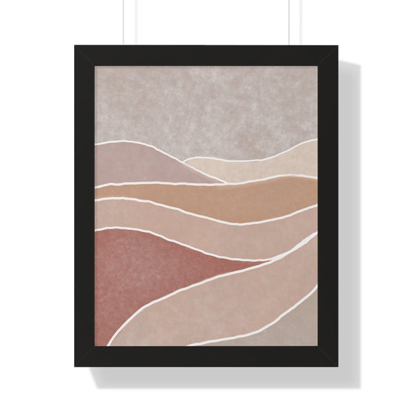 Framed Wall Art Modern Bohemian Landscape B Vertical Poster Wall Art