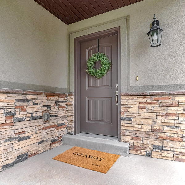 Coir Doormat Go Away. Please Funny Door Mat Welcome Mat - Dakoda Goods & Co.
