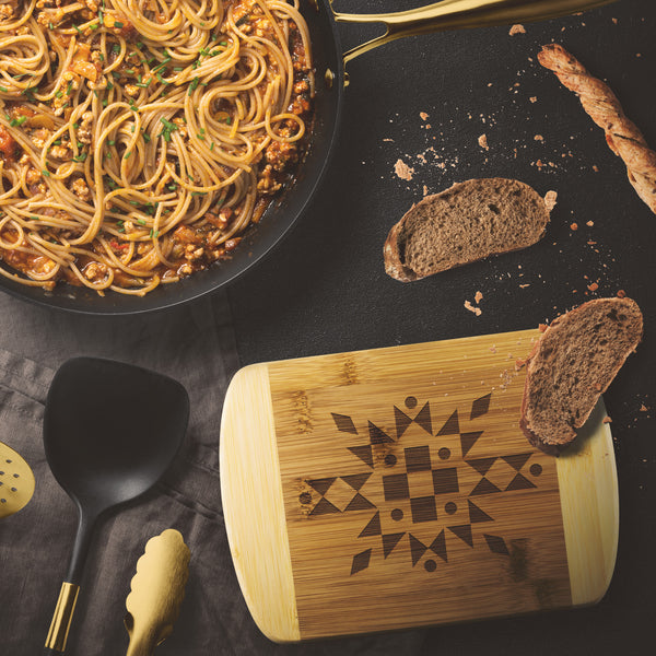 Cutting Board Bamboo Organic Charcuterie Board Motif Southwestern Housewarming Gifts