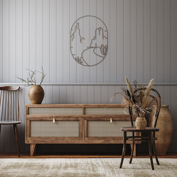 Desert Scene Metal Wall Art