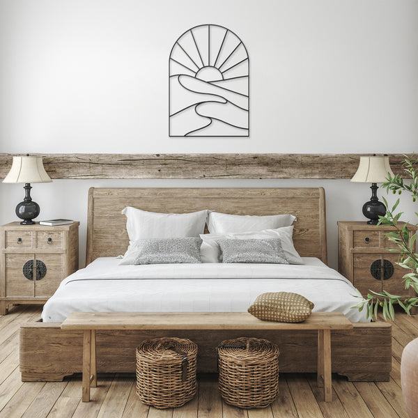 Morning Valley Bohemian Artwork Metal Steel Sign Decor