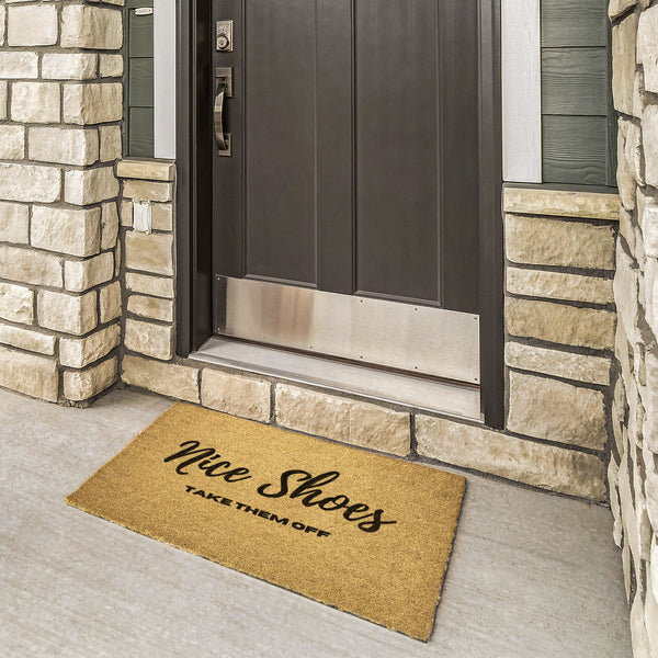 Take off Shoes Welcome Mat, Nice Shoes Take Them Off Funny Doormat