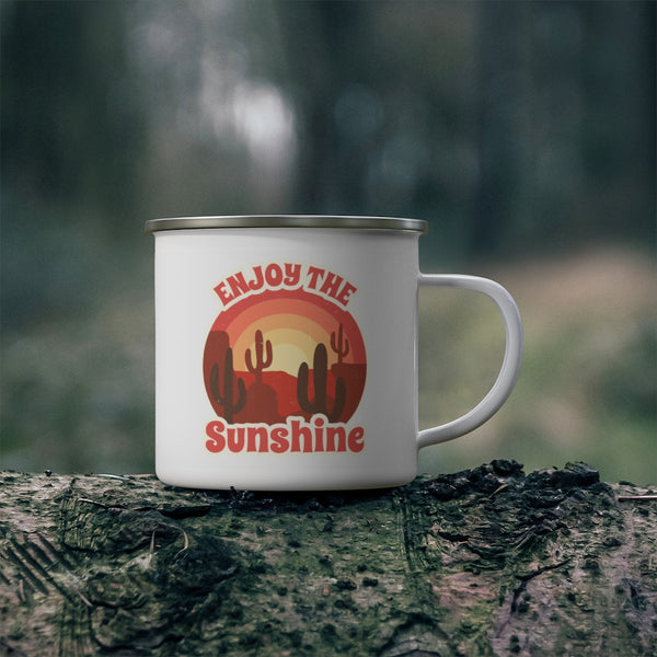 Enjoy the Sunshine Gifts Camping Mug Midwest Gifts Travel Enamel Camping Mug Coffee Mug Tea Mug - Dakoda Goods & Co.