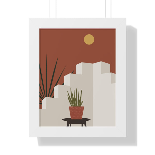 Modern Midwest Framed Vertical Poster