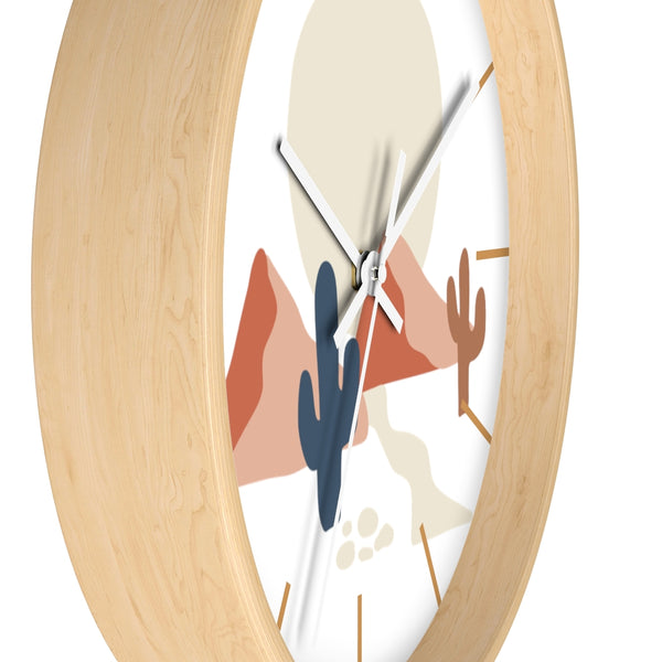 Wall Clock, Clocks, Midwest, Desert Theme, Wooden Clock, Time, Wall Decor - Dakoda Goods & Co.