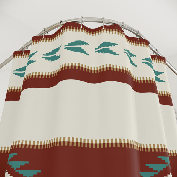Shower Curtain Sedona Falls Southwestern Curtain Bathroom, Polyester 71 x 74 in