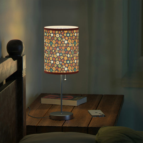 Table Lamp for Living Room Floral Decor Lighting for Bedroom Reading Lamp Home Decor Retro US|CA plug