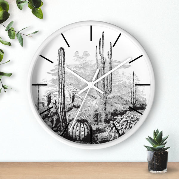 Wall Clock, Clocks, Midwest, Desert Theme, Wooden Clock, Time, Wall Decor - Dakoda Goods & Co.