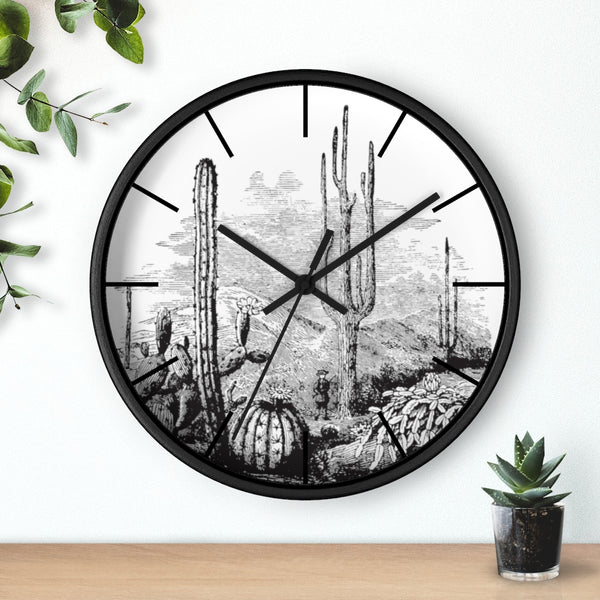 Wall Clock, Clocks, Midwest, Desert Theme, Wooden Clock, Time, Wall Decor - Dakoda Goods & Co.