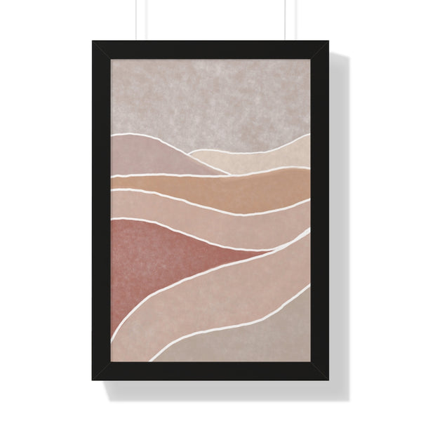 Framed Wall Art Modern Bohemian Landscape B Vertical Poster Wall Art