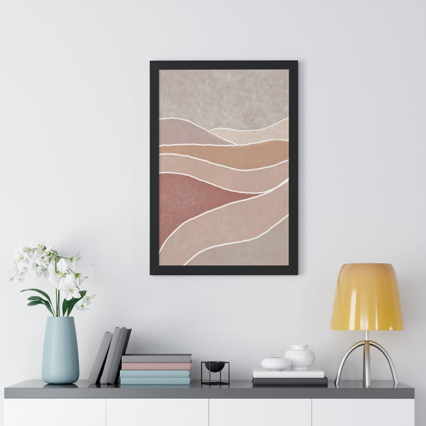 Framed Wall Art Modern Bohemian Landscape B Vertical Poster Wall Art