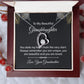 Gifts from Grandmother to Granddaughter, Heart Necklace Gift for Granddaughter