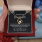 Gifts from Grandmother to Granddaughter, Heart Necklace Gift for Granddaughter