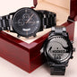 Watch for Dad, I Hooked the Best Dad Engraved Watch Waterproof