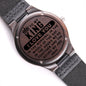 Wooden Watch for Husband Gifts for Him, Anniversary Wedding Christmas