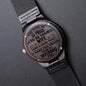 Sandalwood Watch Engraved Gifts for Husband, Birthday Christmas Gift