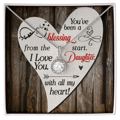 Gift to Daughter Necklace Gift Cubic Zirconia Silver Jewelry