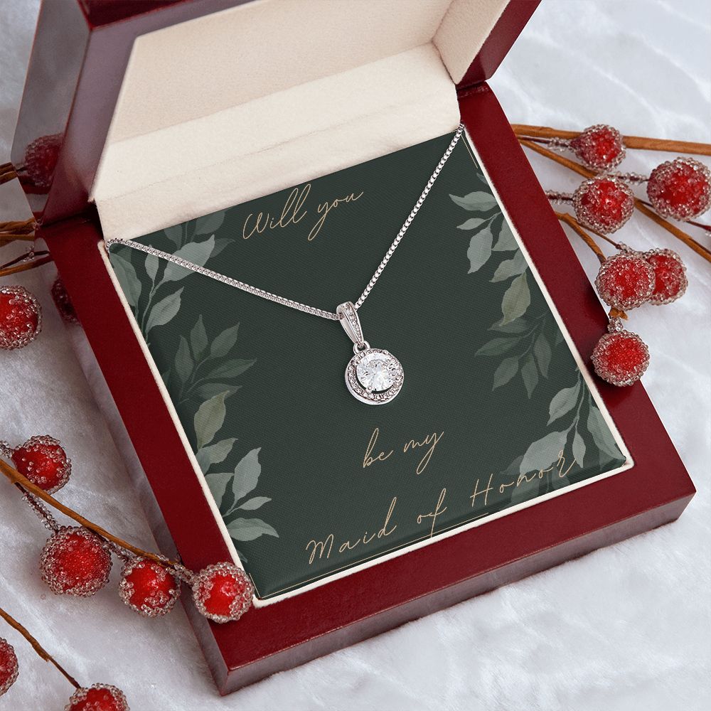 Maid of Honor Gifts Necklace Will you be my Maid of Honor Bridal Party Gifts