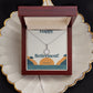 Retirement Gifts Jewelry Happy Retirement Necklace with Gift Box